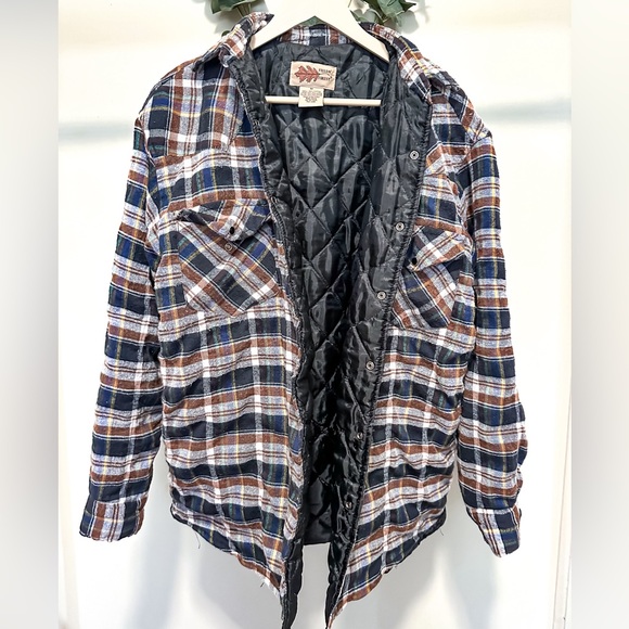 FieldN’ Forest Other - FieldN’ Forest men’s Vintage Blue and Brown Plaid Quilted Jacket size medium